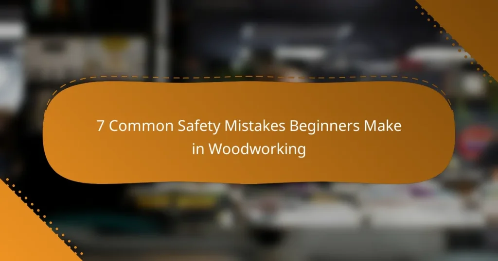 7 Common Safety Mistakes Beginners Make in Woodworking
