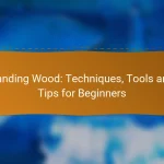 Sanding Wood: Techniques, Tools and Tips for Beginners