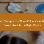 Resin Changes the Wood Calculation: Why Flawed Stock Is the Right Choice
